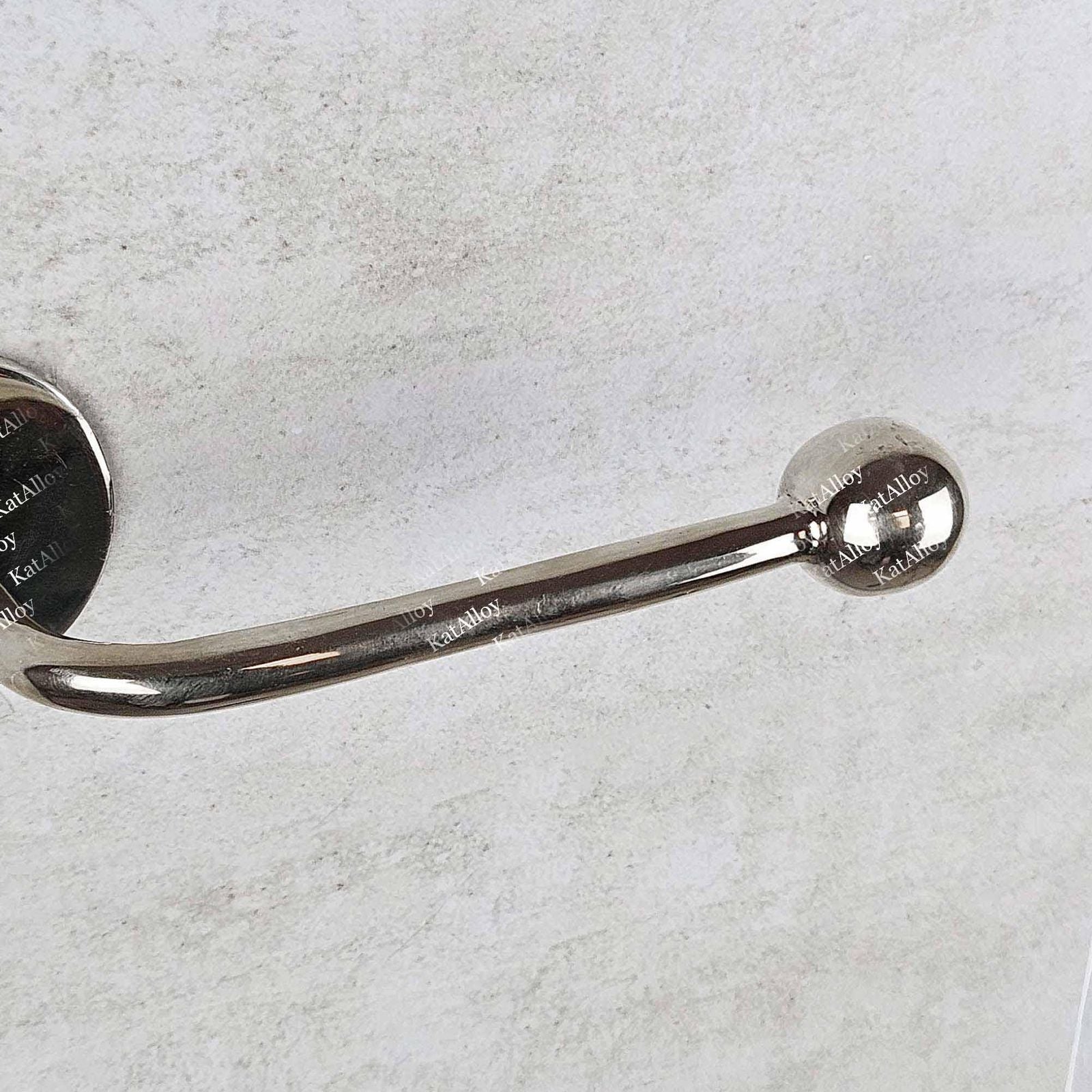 Silver toilet paper holder