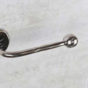 Silver toilet paper holder