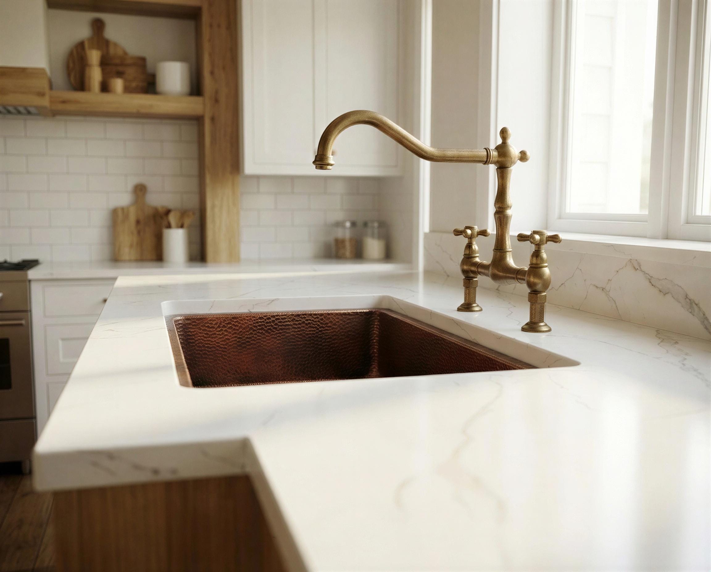 Hammered Copper Square Bar Sink, Kitchen Prep Basin, Rustic Farmhouse Drop In Sink