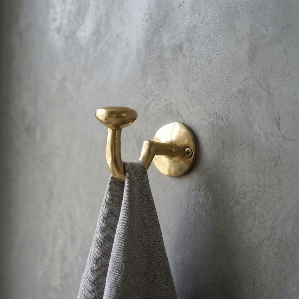 Classic Solid Brass Double Wall Hook – main product view