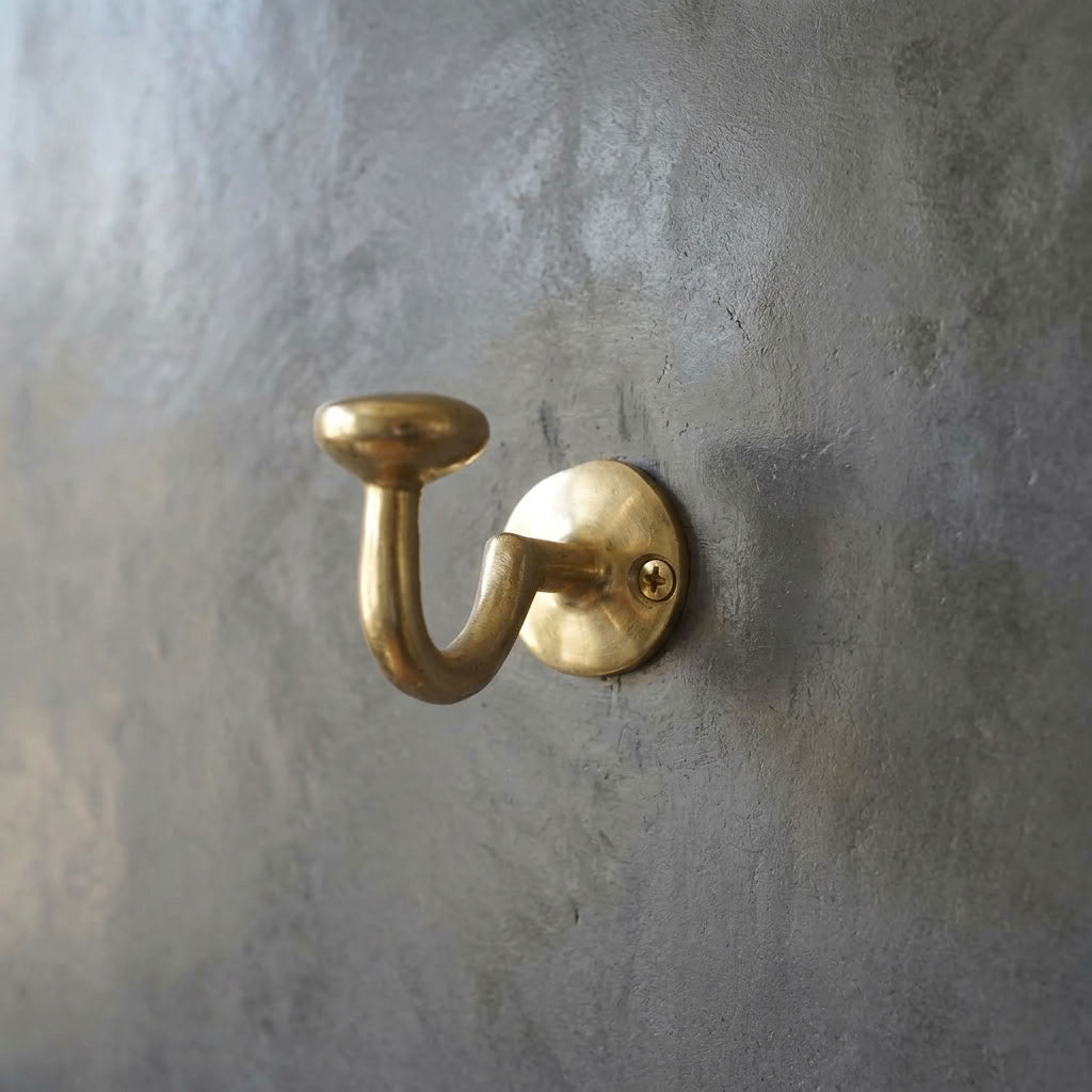 Classic Solid Brass Double Wall Hook – detail view 4