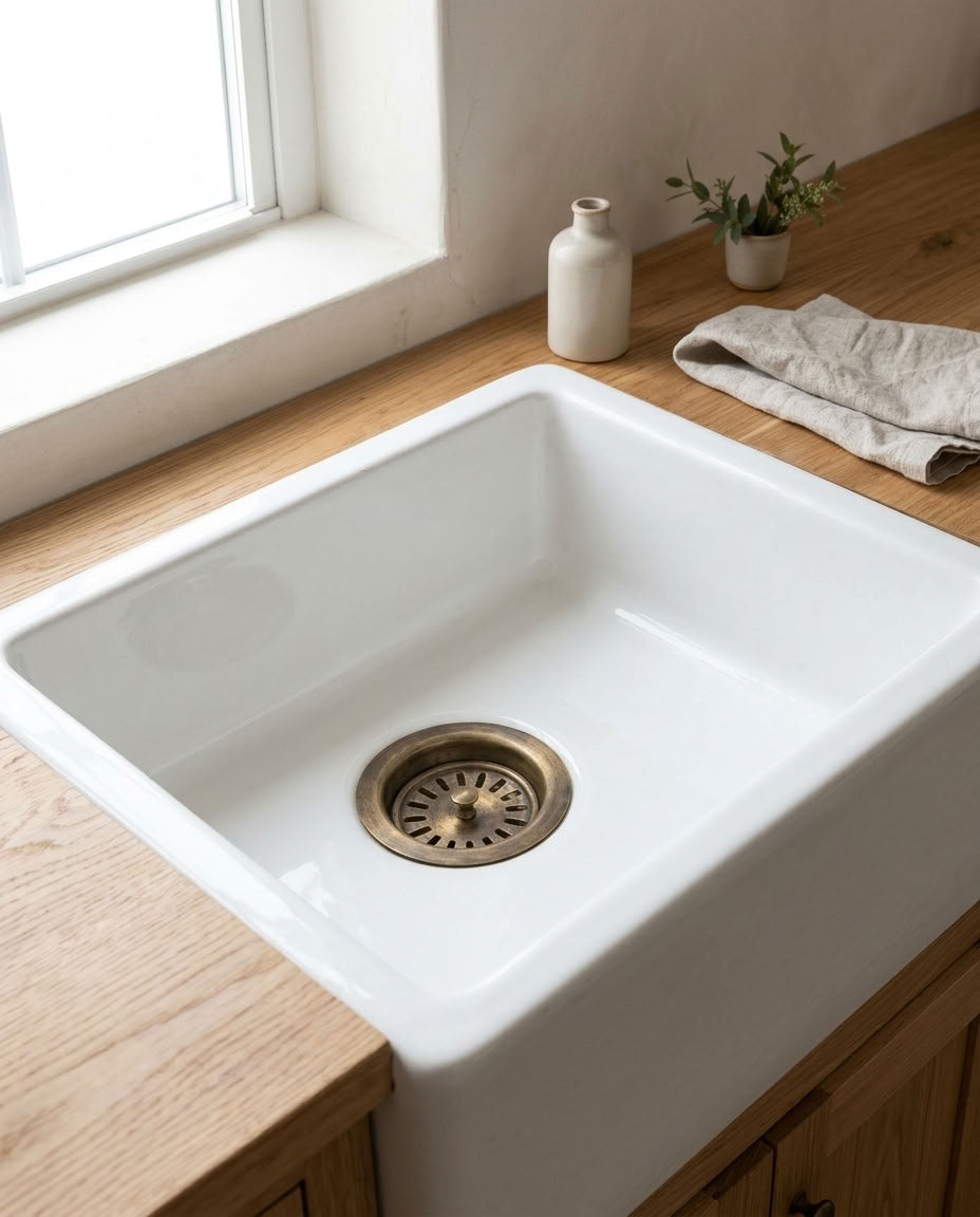 Unlacquered Brass Kitchen Sink Drain Strainer – detail view 4
