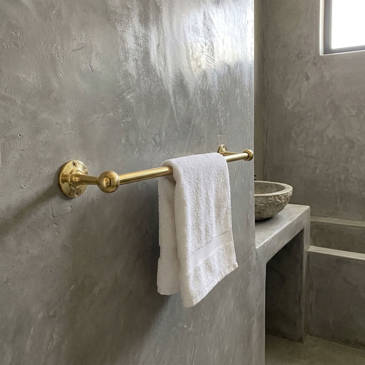 Classic Solid Brass Towel Bar, Wall Mounted – main product view