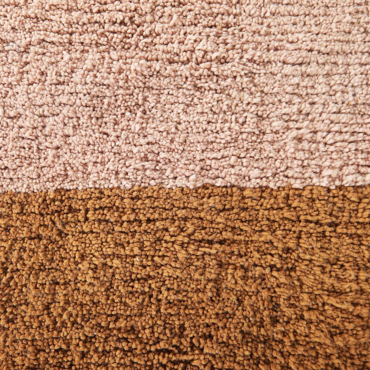 Minimalist Solid detail on a handmade Moroccan wool rug