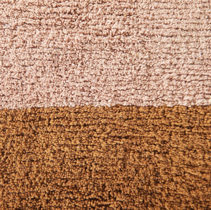 Minimalist Solid detail on a handmade Moroccan wool rug
